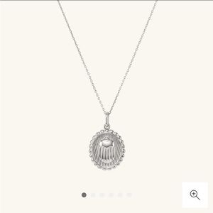 Resilience: Scarab Coin Pendant Necklace - Mejuri - Silver